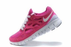 Nike Free Run 2 Femme Rose Blanc